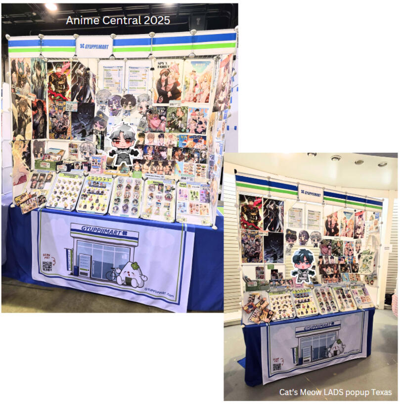 Anime Central Artist Alley 2025 &amp; Cat&#39;s Meow LADS popup Texas 2025